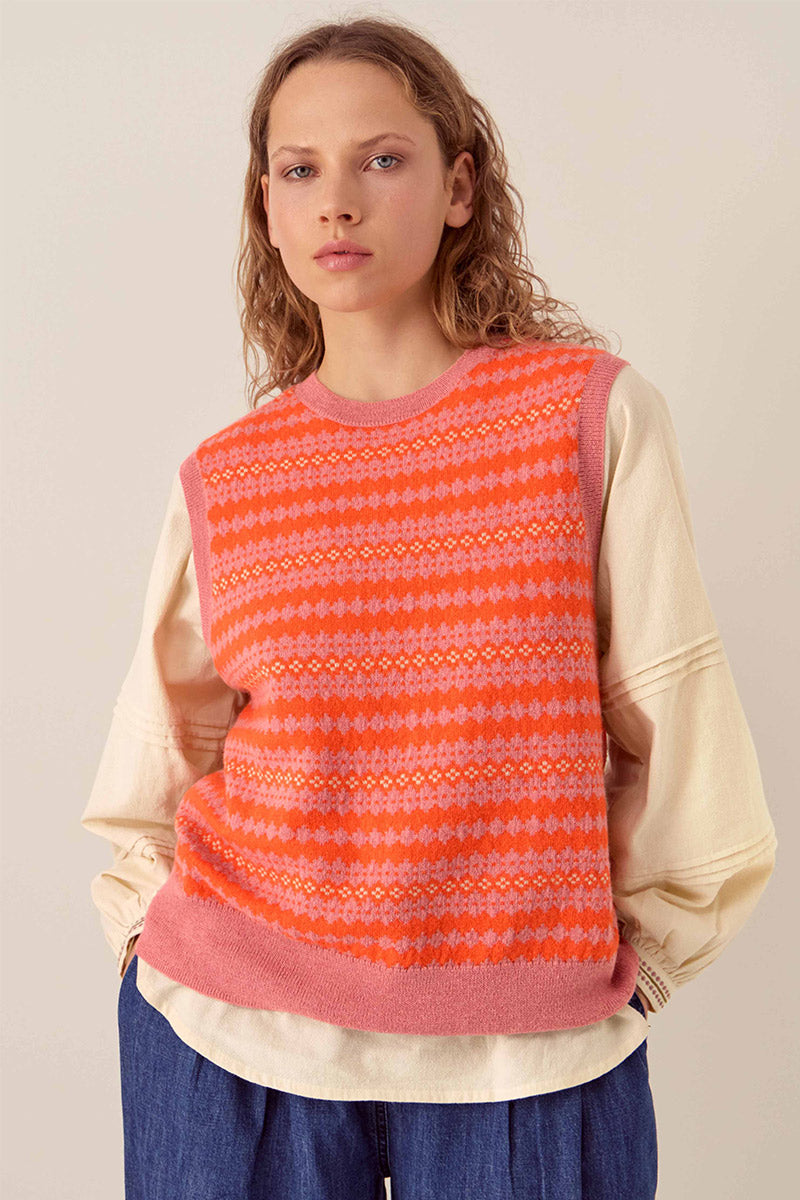 Becky Alpaca and Cashmere Fairisle Tank