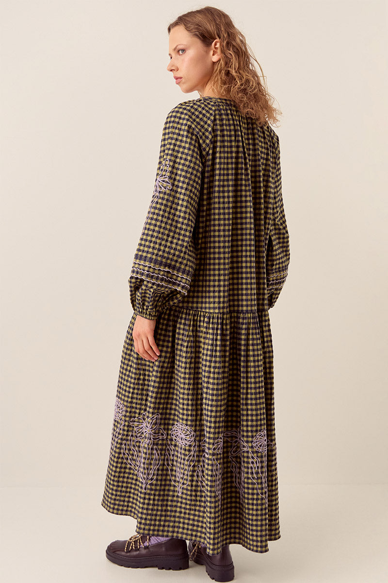 Dilly Gingham Cotton Dress