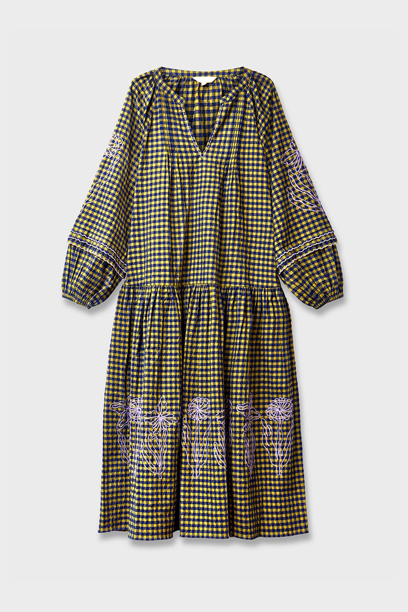 Dilly Gingham Cotton Dress