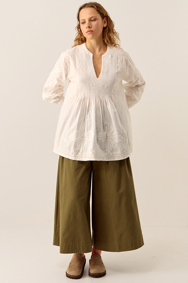 Donnie Hand-Embroidered Blouse