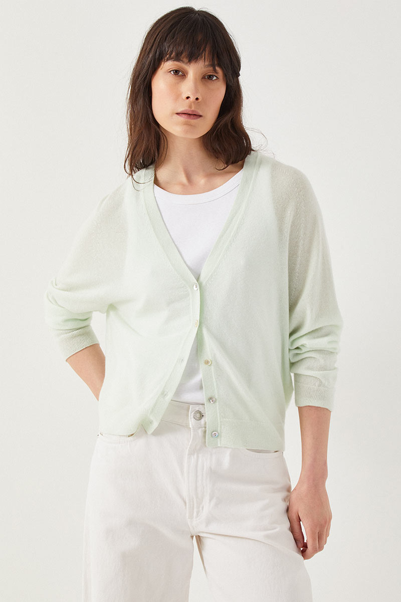 Edie Knit Cardigan Mint