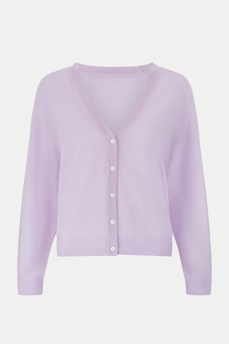 Edie Knitted Cardigan Lilac