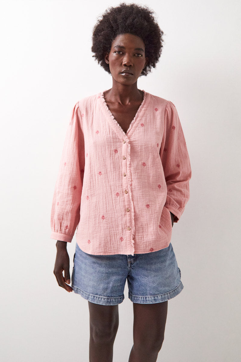 Evie Cotton Top Blush