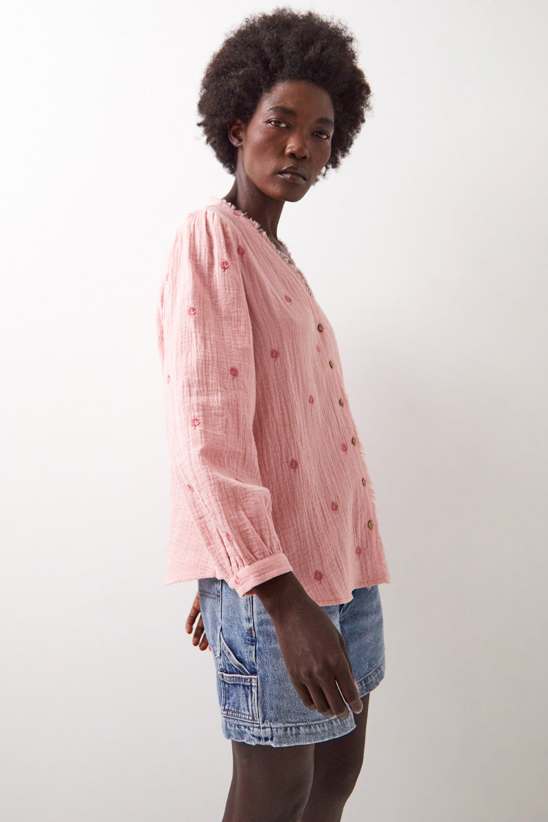 Evie Cotton Top Blush