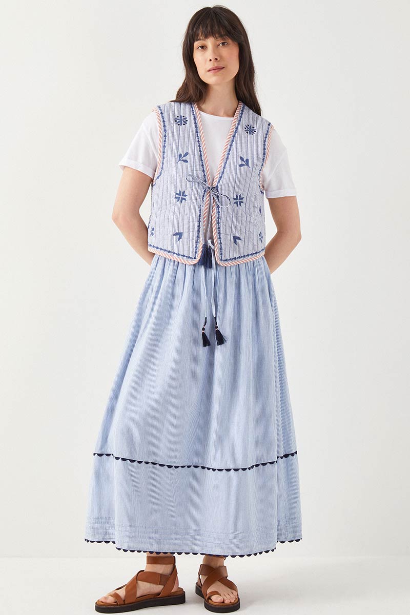 Frankie Striped Skirt