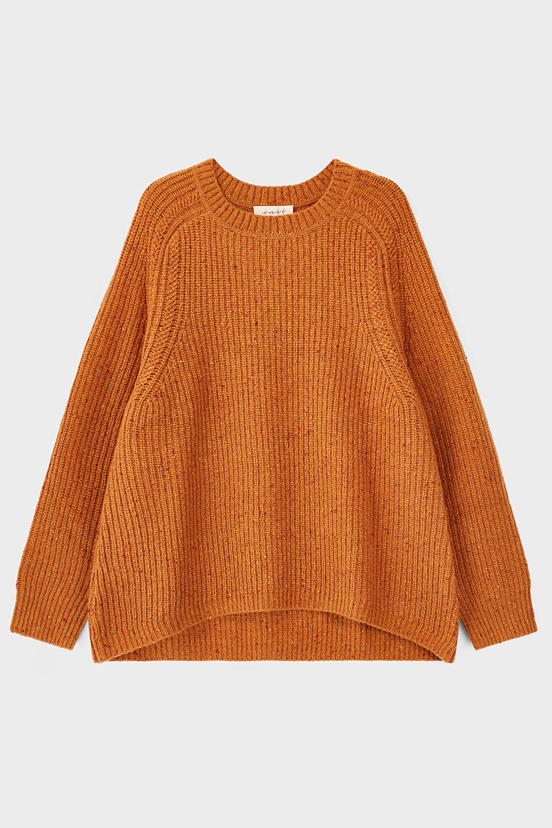 Jiya Donegal Knit Sweater Mustard