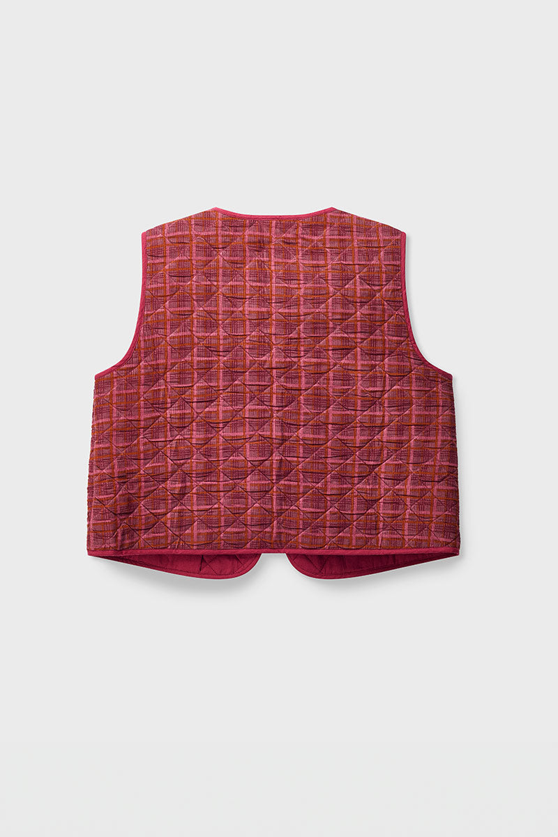 Karina Quilted Cord Gilet