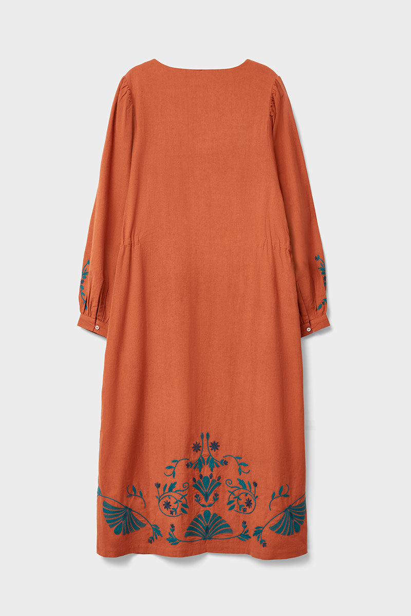Katie Cotton Embroidered Dress