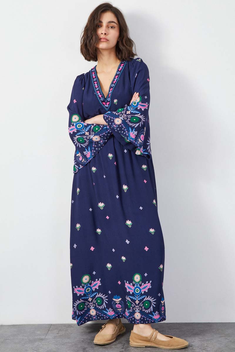 Kerin Navy Maxi Dress