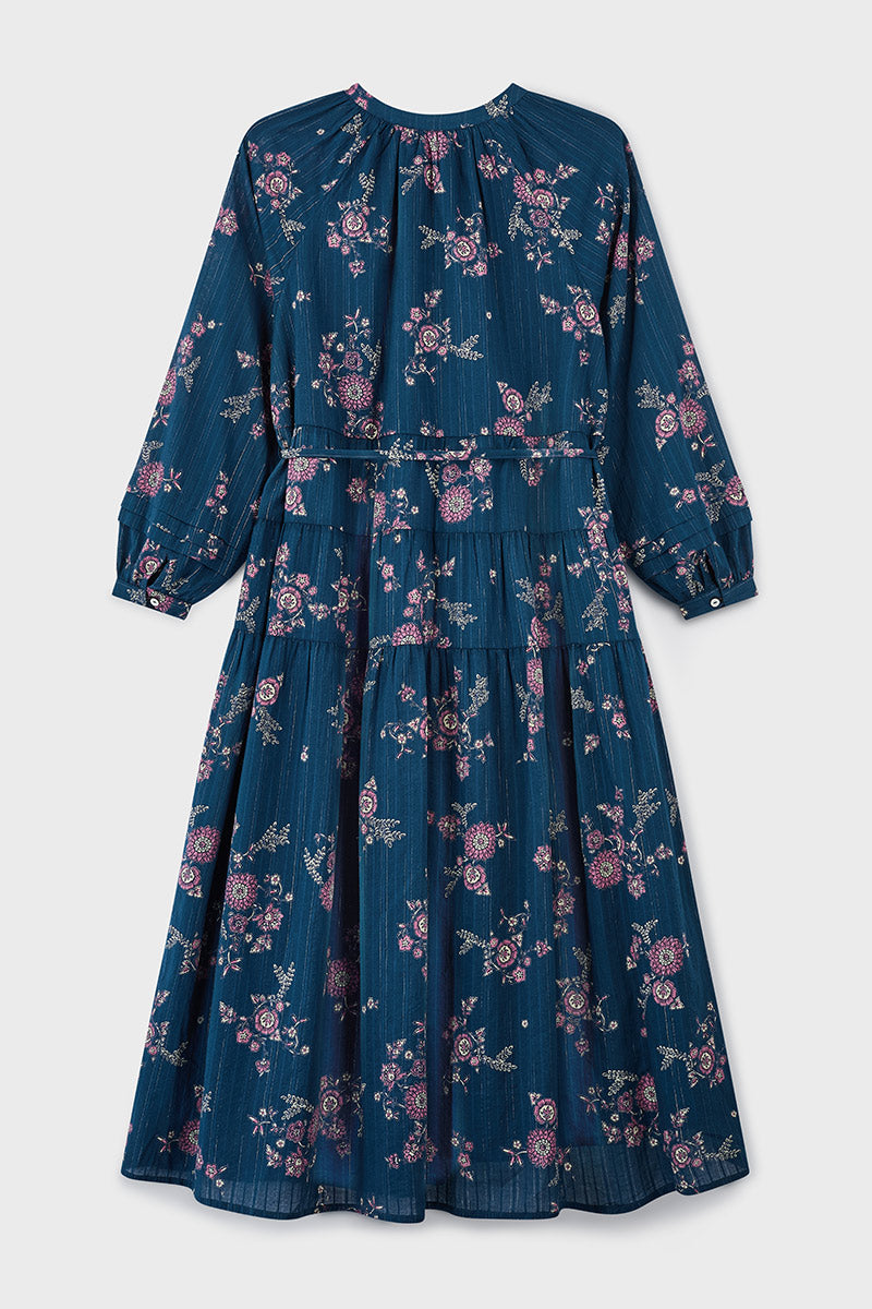 Layla Floral Print Cotton Dress