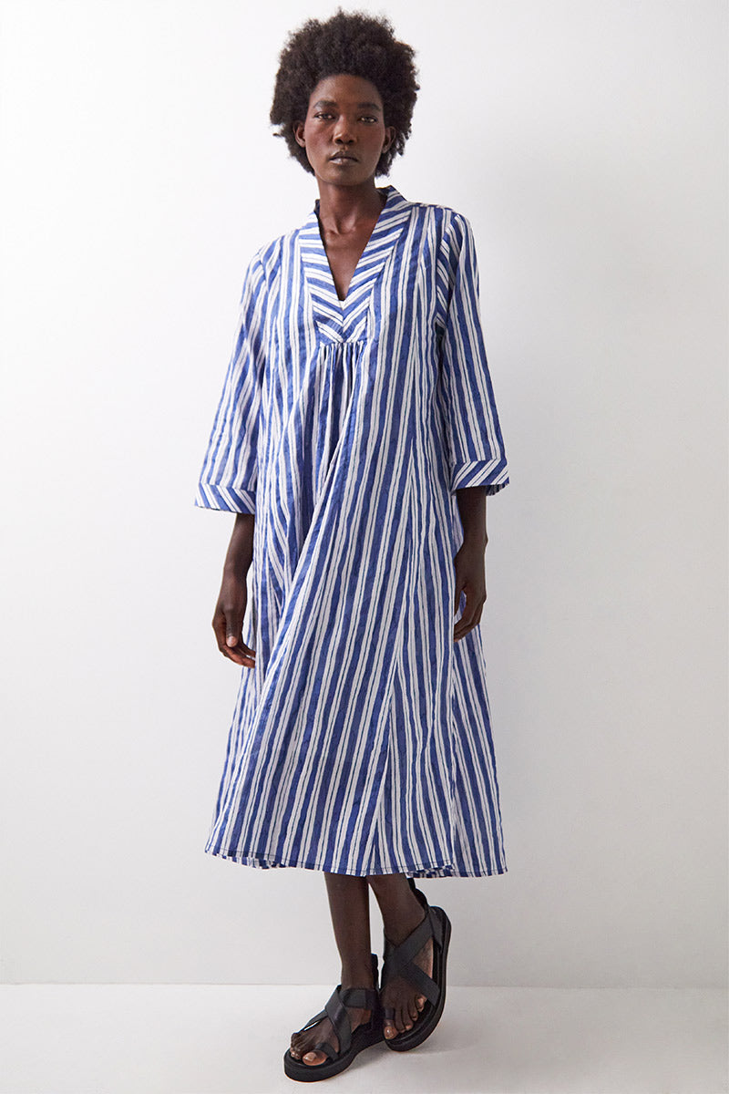 Linn Striped Cotton Dress