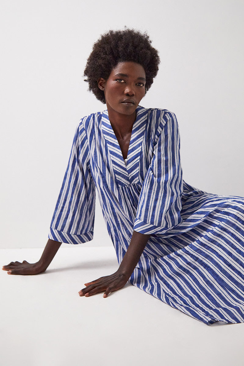 Linn Striped Cotton Dress