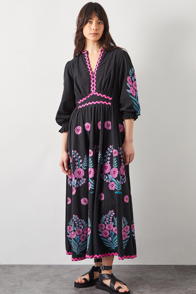 Logan Embroidered Maxi Dress