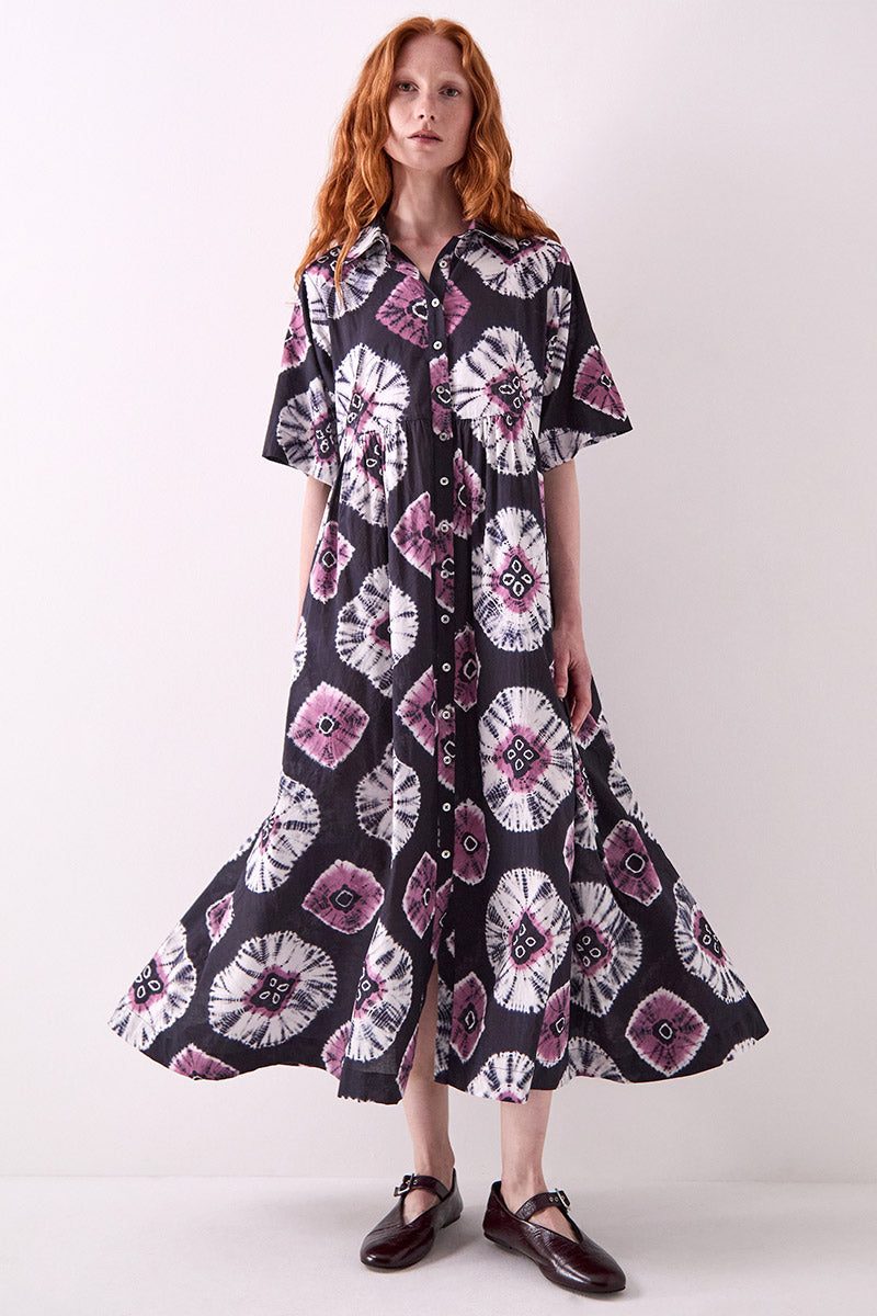 Lucia Tie-Dye Cotton Dress