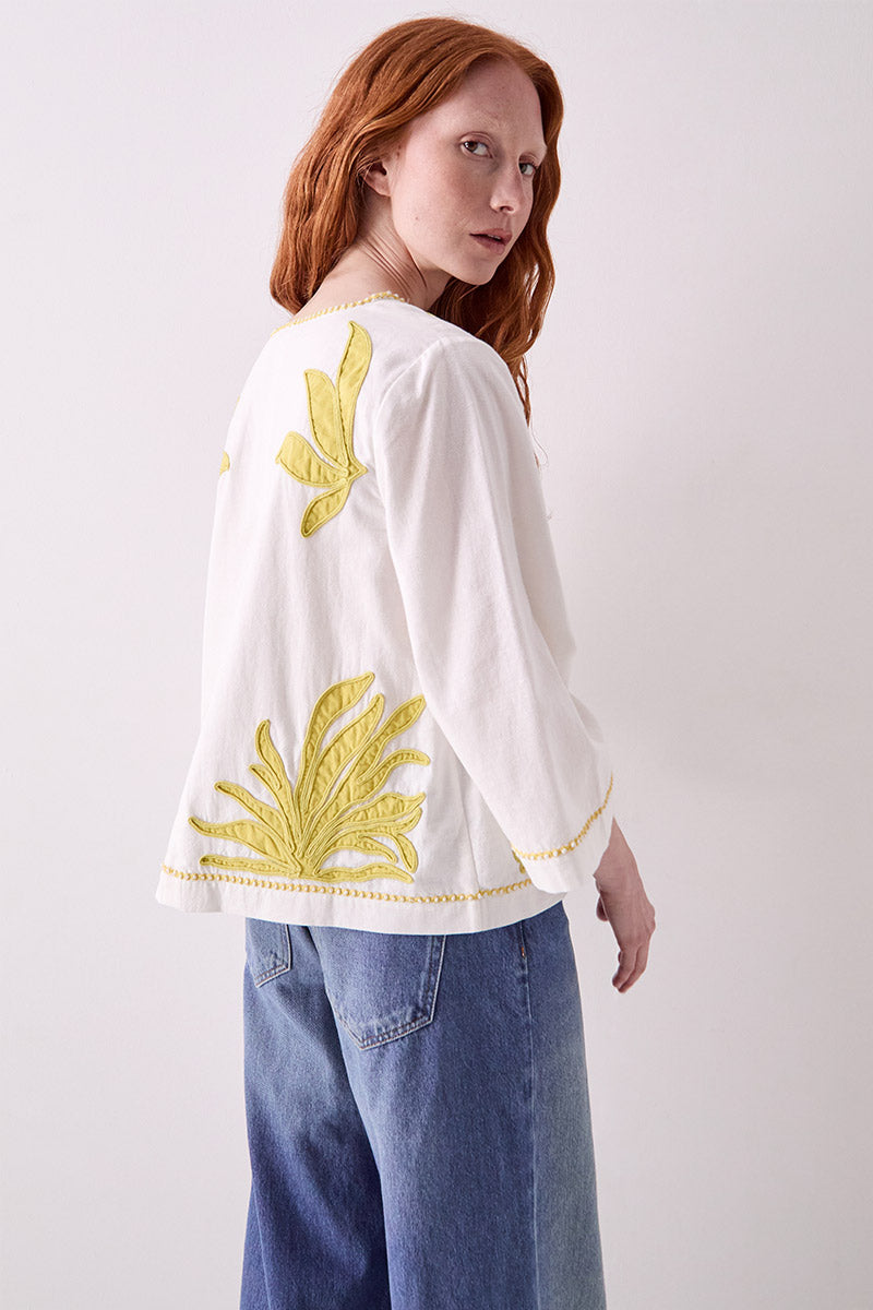 Mella Applique Cotton Top