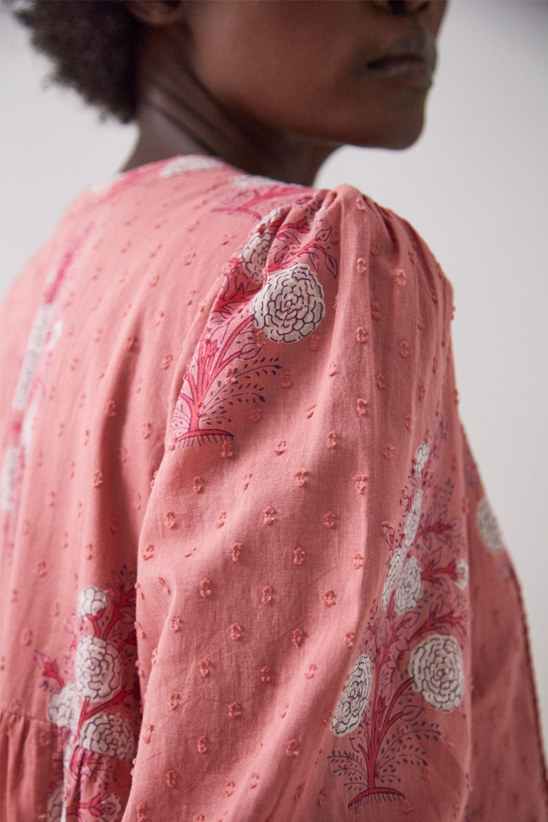 Nadine Printed Cotton Midi Dress