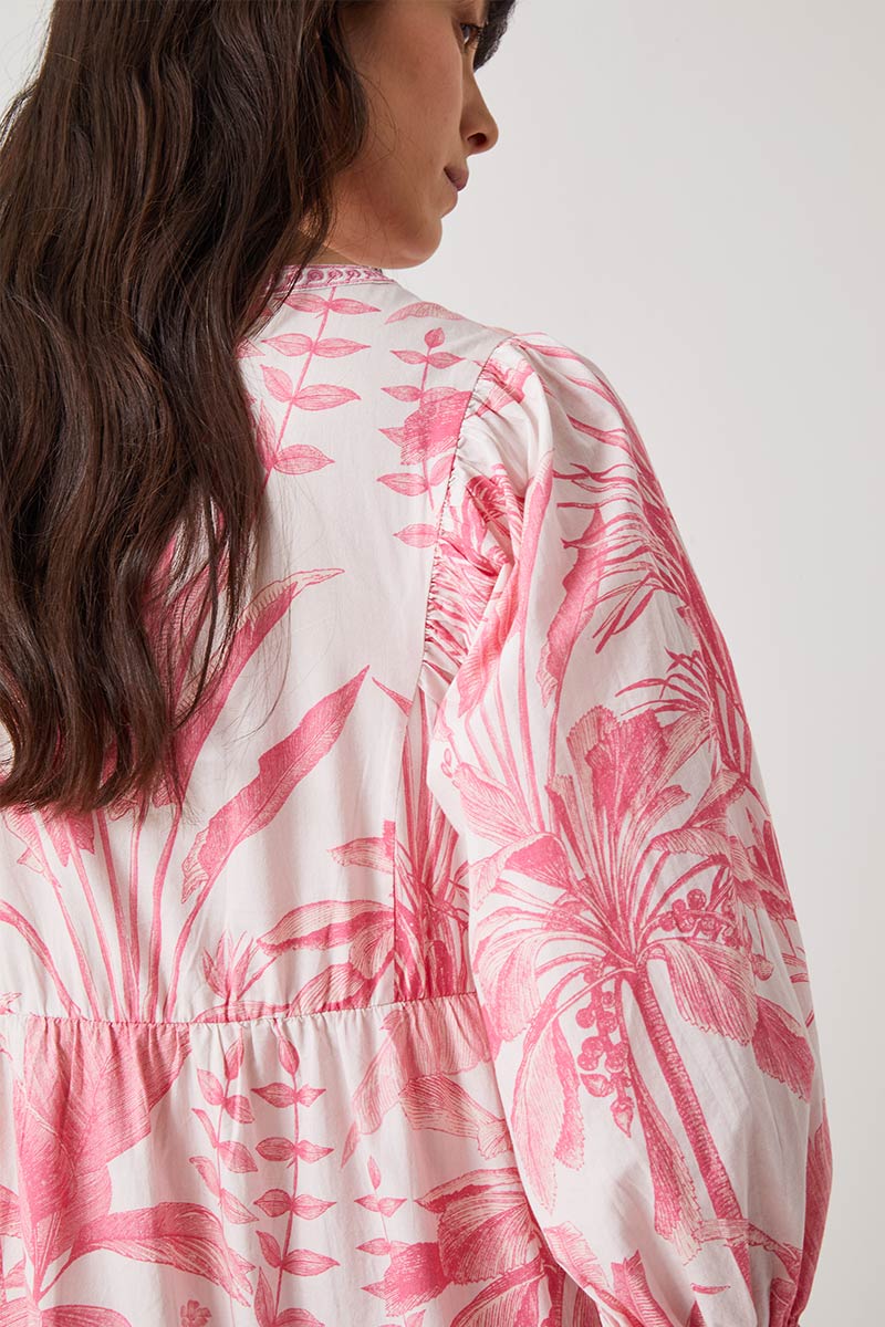 Nanda Palm Printed Dress