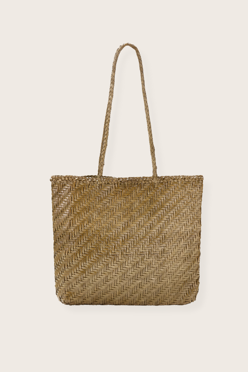 Rhia Woven Leather Tote Bag