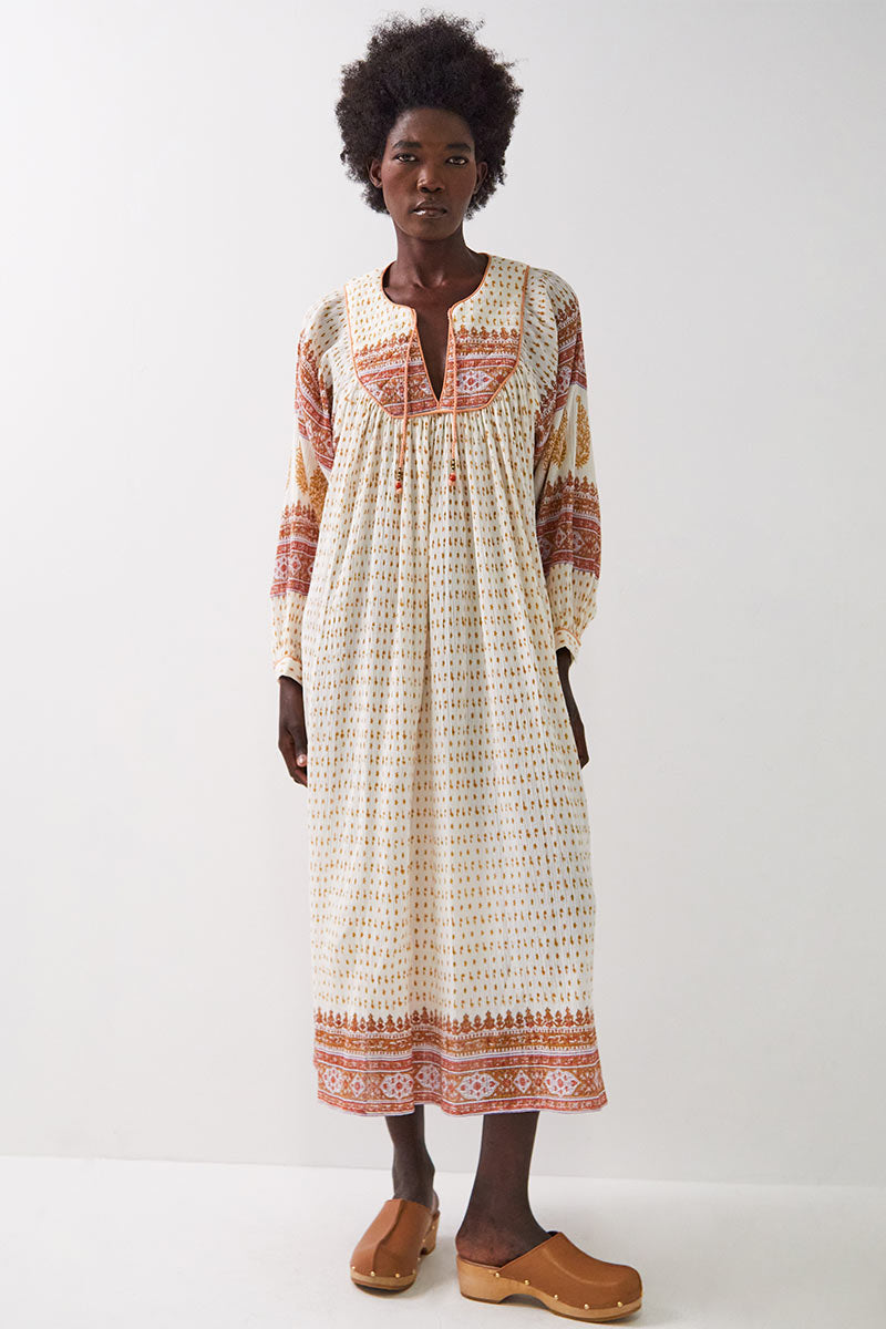 Tilly Crinkle Cotton Midi Dress