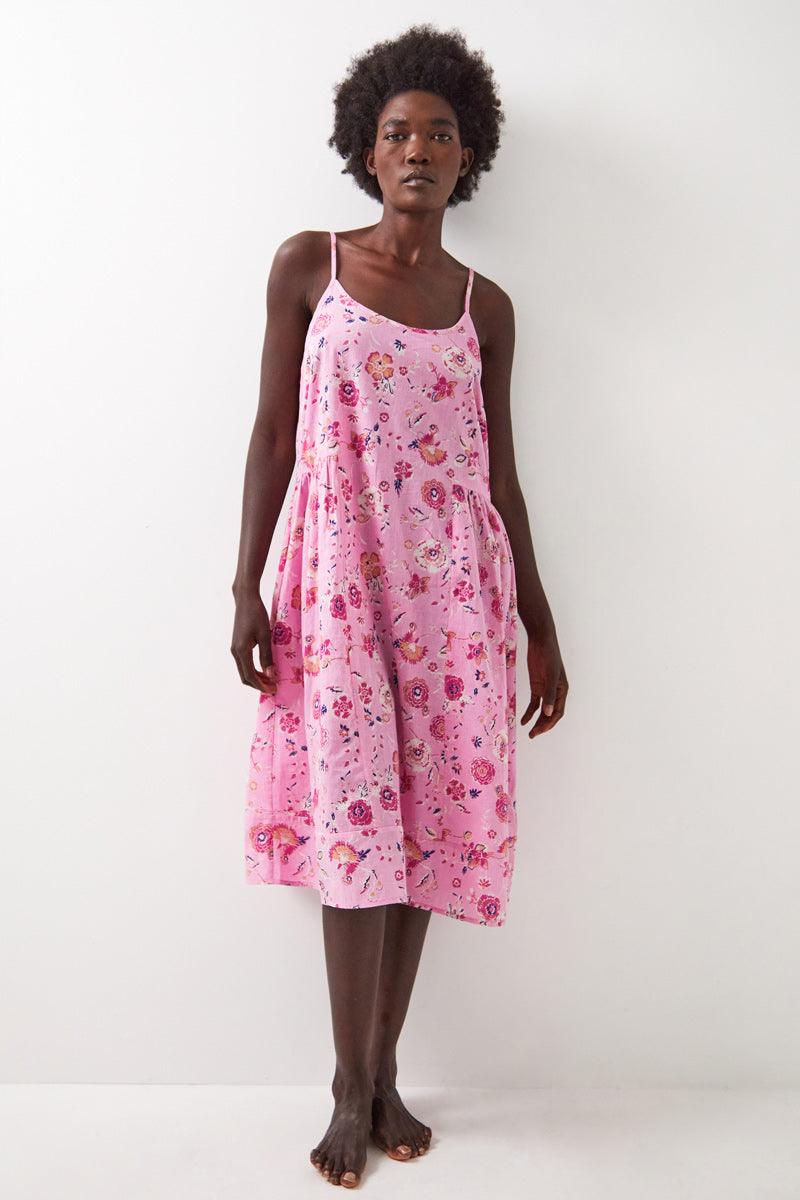 Violet Cotton Night Dress