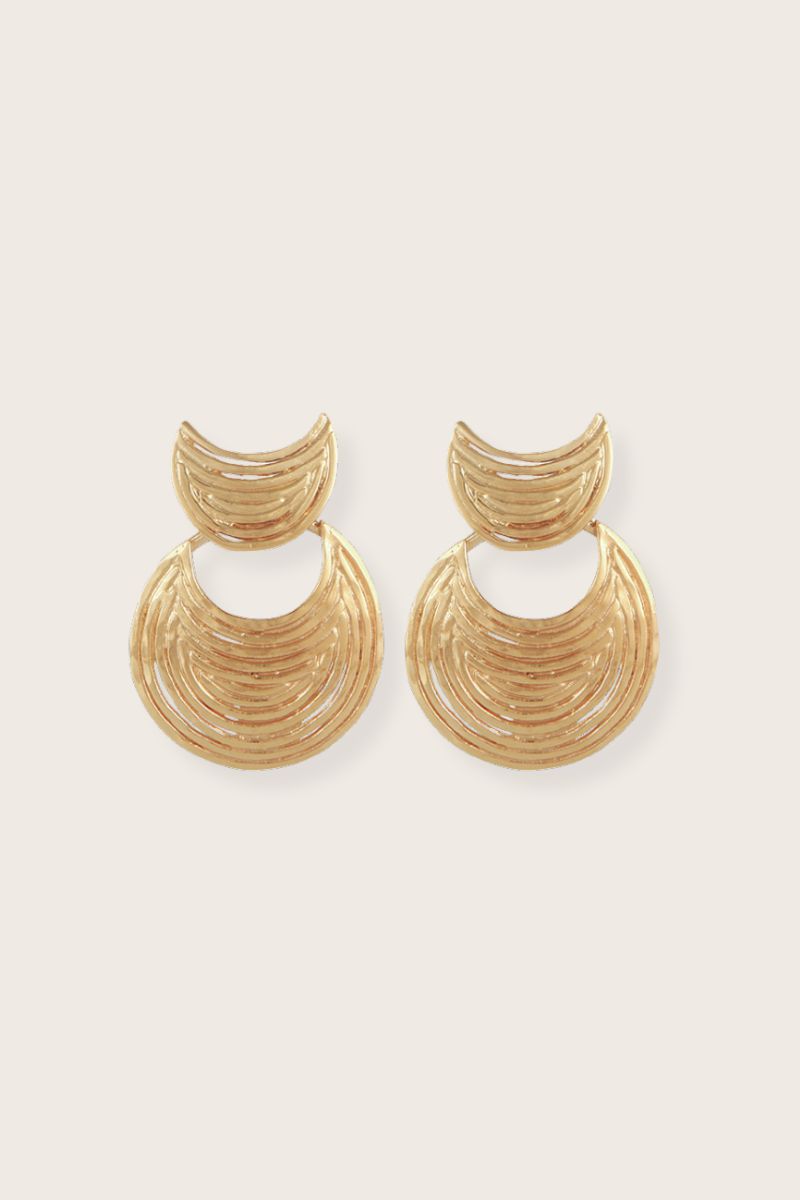 Luna Wave Mini O Earrings