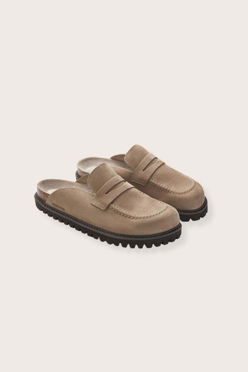 Lois Nubuck Taupe Shoe